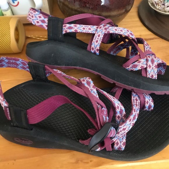 Chaco Shoes - Double strapped purple chacos